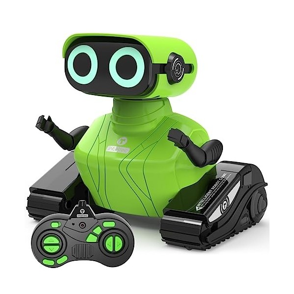 GILOBABY Robot Telecommandé Enfant, Jouet Robot Enfant avec Télécommande 2,4 GHz, Yeux LED, Mouvements de danse, Tête et Bras