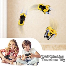 Voiture Télécommandée, Jouet Enfant Transformable Robot avec Fonction Mur descalade Radiocommandés Véhicule Électronique Cad