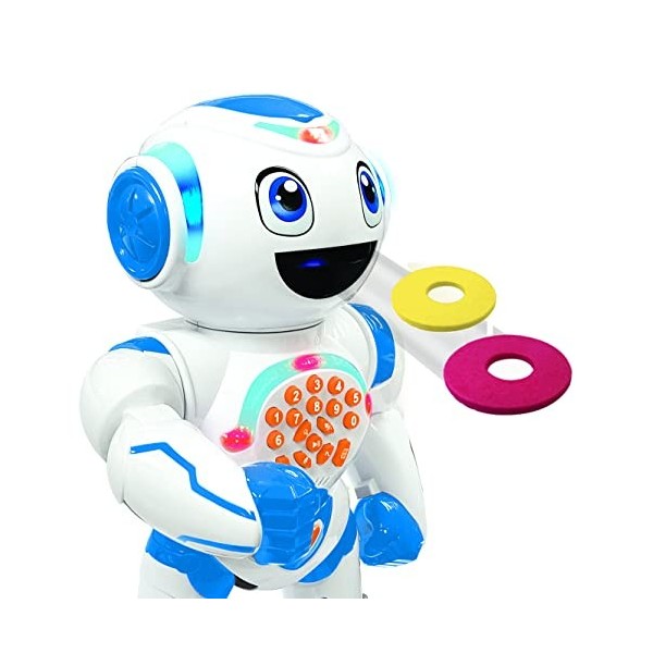 Lexibook Powerman Star Robot Néerlandais télécommandé Parle et Marche programmable STEM pour Enfants 4+ - ROB85NL