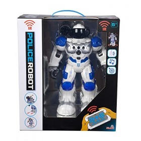 Simba Planet Fighter 108042509 Robot avec Commande Infrarouge, contrôle gestuel, lumière et Son, Fonction tir, différentes Fo