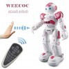 WEECOC RC Robot Jouets Geste Détection Robot Intelligent Jouet pour Filles Peut Chanter Danse Parler Cadeau danniversaire De