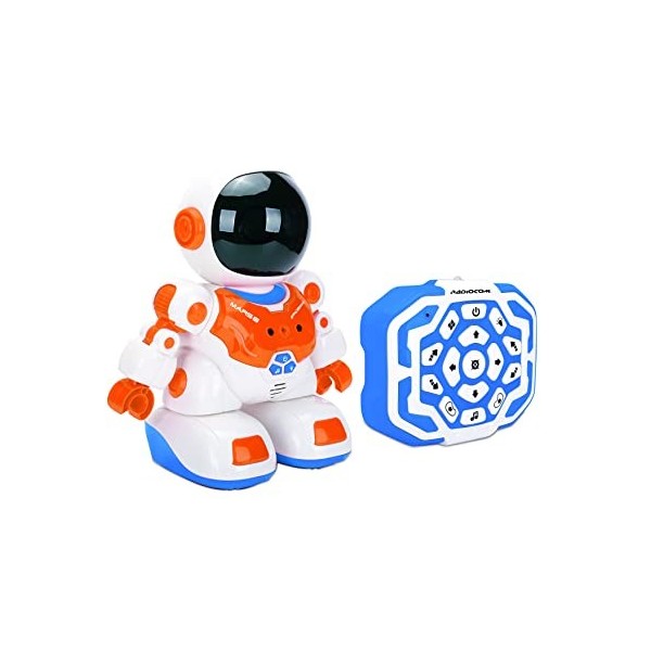 ODS TOYS Radiocom - Mars 8 Spaceman - Robot Radio commandée à Infrarouge 27 cm avec lumières et Sons