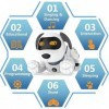 PRANITE Robot chien programmable, jouet chien avec télécommande, chant, danse, musique et commande vocale interactive, garçon