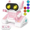 SIVQIKE Robot pour Jouets,Robot télécommandé Rechargeable avec 7 Yeux LED de Couleur et Musique,80 Minutes de Jeu pour Enfant