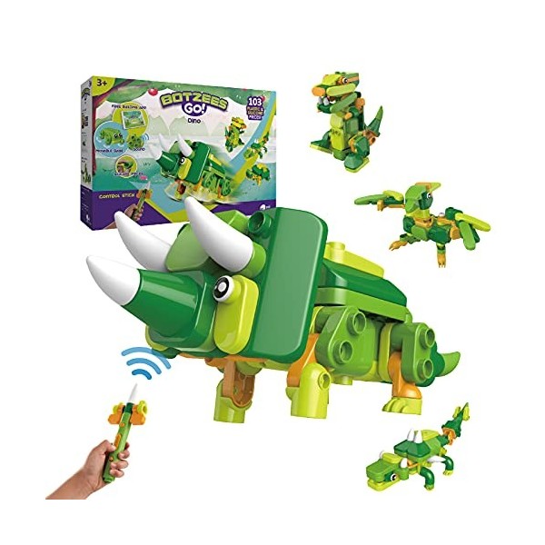 BOTZEES Robot Jouet Dinosaure télécommandé pour garçons Jouets électriques électroniques Cadeaux pour Enfants de 3 Ans et Plu