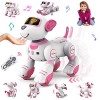 VATOS Jouet Robot Chien Télécommandé Enfants - Interactif Chien Robot Programmable 17 Fonctions, Intelligent Marchant Chien C