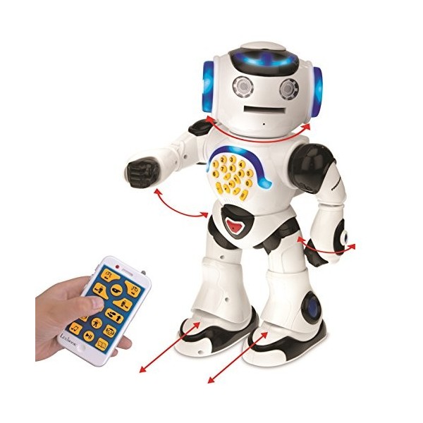 Lexibook Powerman Robot interactif pour Apprendre et Jouer pour Enfants-Danse-Lecture de Musique, Quiz éducatif, raconte des 