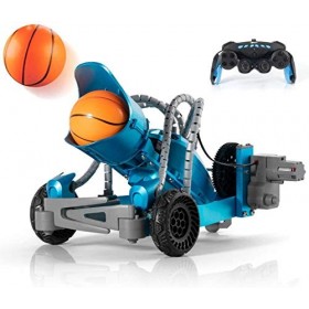 Top Race Télécommande Catapulte Robotique RC - Lanceur de Balle Robotique à Démonter en Métal/Bras de Tir - Kit de Constructi