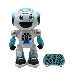 Lexibook - Powerman Advance - Robot télécommandé, Jouet interactif et éducatif pour Enfants Marche, Danse, Joue de la Musique
