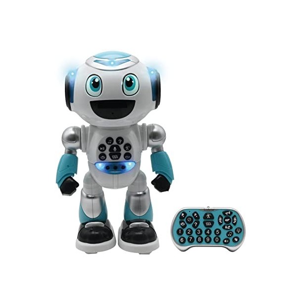 Lexibook - Powerman Advance - Robot télécommandé, Jouet interactif et éducatif pour Enfants Marche, Danse, Joue de la Musique
