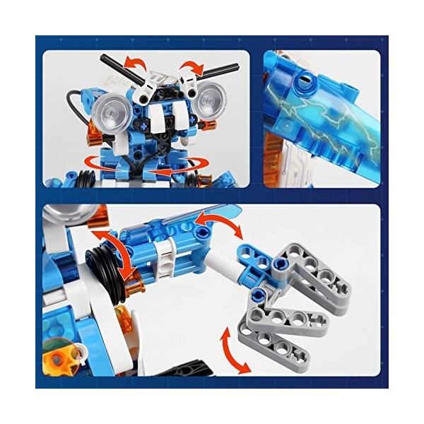 Mould King 15059 Kit de Construction Robot 369 pièces Robot de Construction télécommandé pour Enfants et Adultes Robot de con