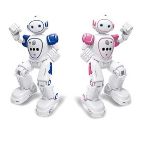 WEECOC RC Robot Jouets Geste Détection Robot Intelligent Jouet pour Filles Peut Chanter Danse Parler Cadeau danniversaire De