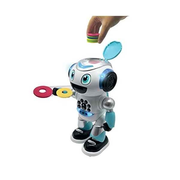 Lexibook - Powerman Advance - Robot télécommandé - Jouet interactif et éducatif pour les enfants, promenade, danse, joue de l