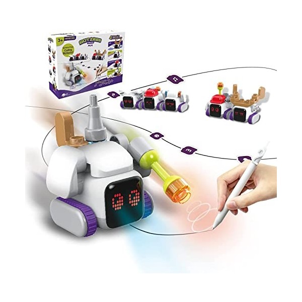 BOTZEES Robots pour Enfants Robotique Mini Ensemble de Robots de Codage STEM Jouet Robots de Codage pour Enfants Ensemble de 