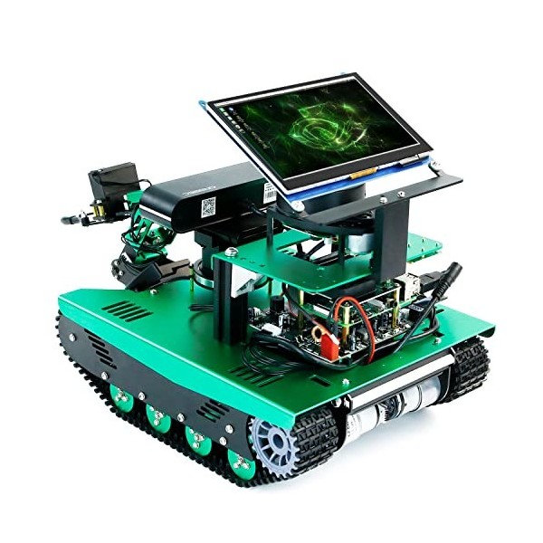 Yahboom Jetson Nano 4 Go ROS AI Robot Transbot RTAB 3D et Lidar Mapping Navigation Python C++ Kit bras robotique IA programma