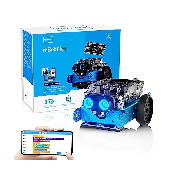 Makeblock mBot 2 Robot Programmable Compatible avec Scratch et Python Robot de Codage pour Enfants Support WiFi, IoT, Technol