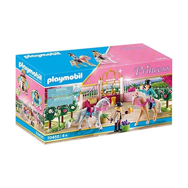 Playmobil 70450 Princesse avec Chevaux et instructeur- Princess- Le Palais de Princesses- Princesse Chevaux