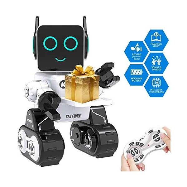 okk Robot Intelligent, Jouets éducatifs à Tige Robotique pour Enfants Chanter, Danser, Tirelire intégrée, Contrôle Tactile, E