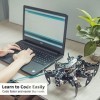 Adeept Hexapod Kit de Robot araignée Compatible avec lapplication Android Arduino et Python GUI, Auto-stabilisant basé sur L