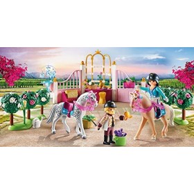 Playmobil 70450 Princesse avec Chevaux et instructeur- Princess- Le Palais de Princesses- Princesse Chevaux
