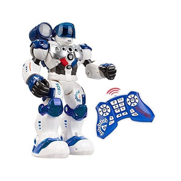 Xtrem Bots Patrol Robot Jouet Police | Robot Enfants De 5 6 7 8 Ans | Robot Intelligent | Jouets Enfants 5 Ans Ou Plus | Robo