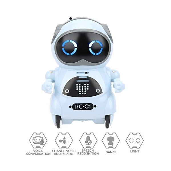 Poche RC Robot 939A Robot Jouet Parlant Dialogue interactif Reconnaissance vocale Enregistrement Chant Danse Mini RC Robot Jo