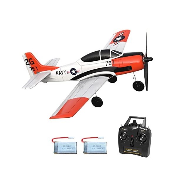 VOLANTEXRC RC Jouet davion télécommandé avec télécommande RTF 4 canaux 2,4 GHz RTF Avion radiocommandé pour Adultes et Enfan