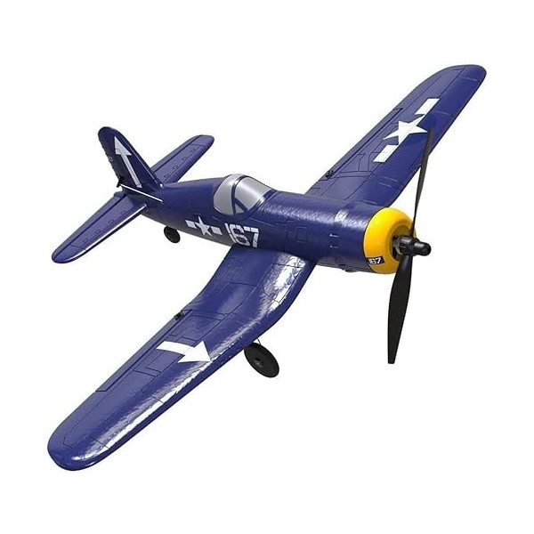 volantexrc Avion RC 4-CH Avion télécommandé prêt à Voler Spitefire Avion radiocommandé pour débutants avec système de stabili