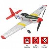 volantexrc RC Avion PNP Version sans Batterie sans Trainsmitter avec Stabilisateur Gyro 6 Axes et Fonction de Voltige à Une T