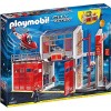 Playmobil 9462 Caserne de Pompiers avec hélicoptère- City Action- Les Pompiers- Les Pompiers Pompier