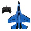 BuyWeek Avion Télécommandé, SU35 2 Canaux Avion RC Prêt à Voler Modèle davion de Télécommande à la Télécommande avec des Adu