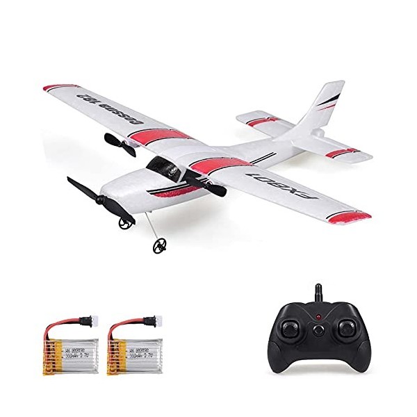 Goolsky FX801 Avion Cessna 182 2,4 GHz 2CH RC Avion Avion Avion Outdoor Jouet pour Enfants Garçons avec 2 Batteries