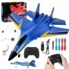 CLIUNT Avion F22 RC,Avion de Chasse Radiocommandé,2,4 GHz Avion Télécommandé,2 CH Avion Télécommandé,pour Adultes Enfants, Ga