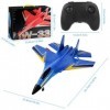 CLIUNT Avion F22 RC,Avion de Chasse Radiocommandé,2,4 GHz Avion Télécommandé,2 CH Avion Télécommandé,pour Adultes Enfants, Ga