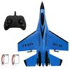 Wincal Avion RC - Modèle davion télécommandé SU-35, Planeur davion à voilure Fixe RC avec lumière, Cadeaux de Jouets pour E