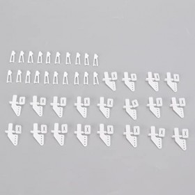 VGEBY Klaxons de Contrôle et Kit de Chape, 20 Ensembles 4 Trous Kit de Chape de Klaxons de Contrôle KT Angle de Gouvernail po