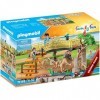 Playmobil 71192 Espace des Lions, Le Parc Animalier, Multicolore