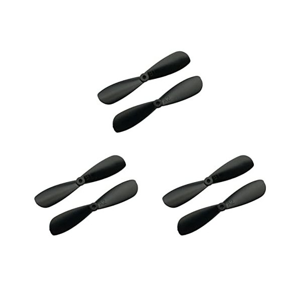 CHANCS RC Hélices à 4 pales 50x50mm, 0.7mm de diamètre Multi-Rotor à 4 pales pour Avion Jouet, Kit Avion Solaire 2PCS