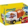 PLAYMOBIL 1.2.3 6774 Camion Poubelle - PLAYMOBIL 1.2.3 - pour Les Tout-Petits 18-36 Mois - Mes Premiers Playmobil - Apprendre