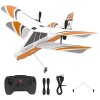 USHINING Avion Télécommandé, 2,4 GHz Avion RC Rechargeable avec Gyroscope Intégré Barre Anticollision, Matériau Léger et Dura