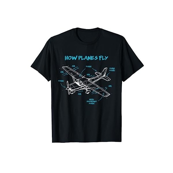 Comment Avions Fly drôle Aviation cadeau avion RC Pilot T-Shirt