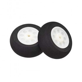 sourcing map RC Avion Roues 6Pcs RC Avion Aircraft éponge Roues 1.57 Pouce x 0.11 Pouce