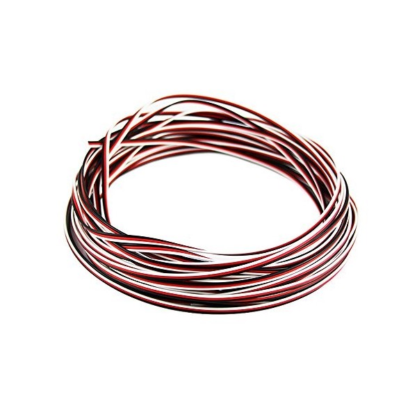 OliYin 50 Feet 22AWG Servo Cable 3p Line for Futaba JR RC Servo Hobby Model Aircraft Model Wiring 60 corex0.08mm