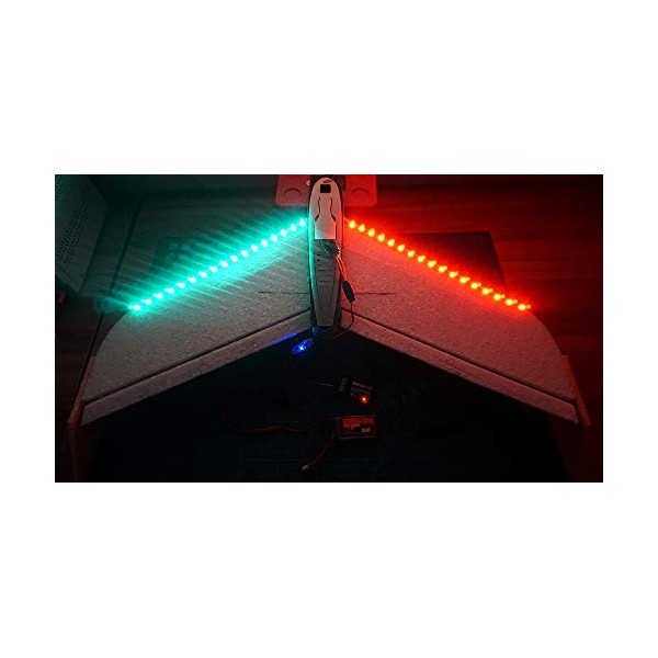 elechawk Bande lumineuse LED télécommandée pour drone à aile fixe davion volant avion avion AR Wing Drone