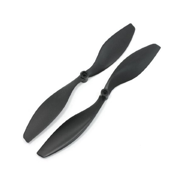 sourcing map 2 x RC Avion Modèle Avion Hélices Props Noir 203x109mm 8x4.3 EP8043