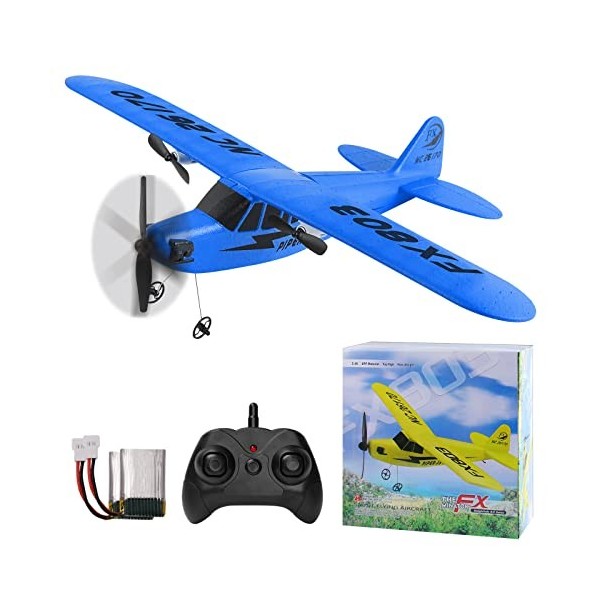 yusvwkj Avion RC facile à piloter en polypropylène expansé avec chargement USB, 2,4 GHz à distance - Convient pour débutants,