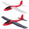 Hawk’S Work Jouet Avion en Mousse, 860mm Super Grand Planeur pour Enfants et Hobbyistes RC 2 Pack 