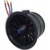 DD Ventilateur 12 pales EDF 90mm avec Moteur sans balais RC 1450KV testé pour Les Avions à Jet RC EDF 6S