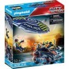 Playmobil 70781 Policier Parachutiste et Quad des Bandits- City Action - Les policiers - Poursuite Parachute