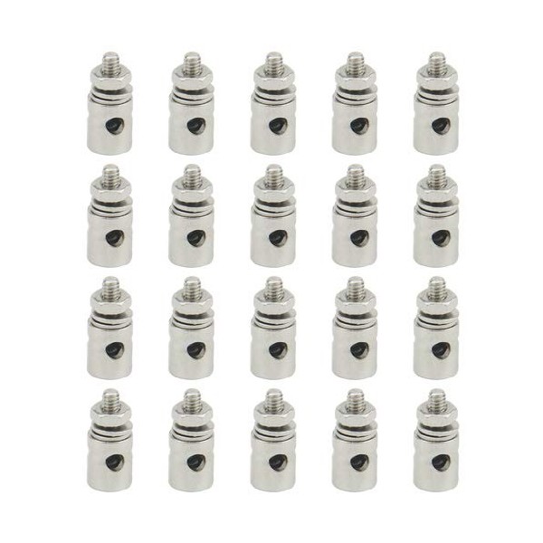 WMYCONGCONG Lot de 20 Bouchons de Liaison réglables pour Avion RC 2,1 mm